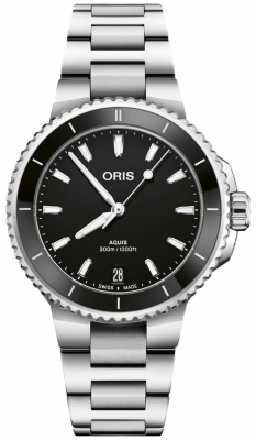 Buy this new Oris Aquis Date 36.5mm 01 733 7792 4154-07 8 19 05P ladies watch for the discount price of £1,870.00. UK Retailer.